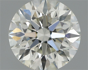 Picture of Natural Diamond 0.51 Carats, Round with Excellent Cut, H Color, VS2 Clarity and Certified by IGI