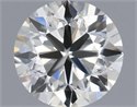 Natural Diamond 0.50 Carats, Round with Very Good Cut, H Color, VS2 Clarity and Certified by IGI