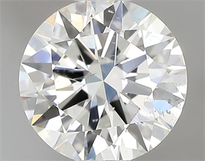 Picture of Natural Diamond 0.55 Carats, Round with Excellent Cut, I Color, SI2 Clarity and Certified by GIA