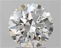 Natural Diamond 2.51 Carats, Round with Excellent Cut, I Color, VS1 Clarity and Certified by GIA