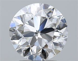 Picture of Natural Diamond 2.70 Carats, Round with Very Good Cut, E Color, VS1 Clarity and Certified by GIA