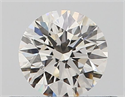 Natural Diamond 0.40 Carats, Round with Excellent Cut, J Color, VVS1 Clarity and Certified by GIA