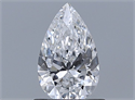 Natural Diamond 0.75 Carats, Pear with  Cut, D Color, VVS2 Clarity and Certified by GIA