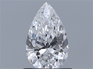 Picture of Natural Diamond 0.75 Carats, Pear with  Cut, D Color, VVS2 Clarity and Certified by GIA