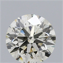 Natural Diamond 0.50 Carats, Round with Excellent Cut, K Color, SI2 Clarity and Certified by IGI