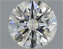 Natural Diamond 0.40 Carats, Round with Excellent Cut, H Color, VS2 Clarity and Certified by GIA