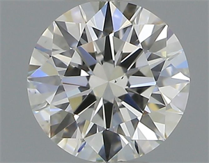 Picture of Natural Diamond 0.40 Carats, Round with Excellent Cut, H Color, VS2 Clarity and Certified by GIA