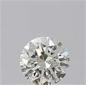 Natural Diamond 0.50 Carats, Round with Very Good Cut, K Color, VS1 Clarity and Certified by GIA