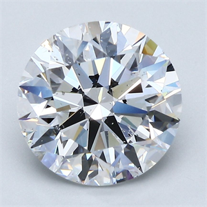 Picture of Natural Diamond 3.51 Carats, Round with Excellent Cut, D Color, SI1 Clarity and Certified by GIA