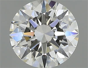 Picture of Natural Diamond 0.40 Carats, Round with Excellent Cut, H Color, VS1 Clarity and Certified by GIA