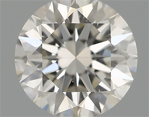 Picture of Natural Diamond 0.40 Carats, Round with Excellent Cut, H Color, VS2 Clarity and Certified by IGI