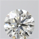 Natural Diamond 0.53 Carats, Round with Excellent Cut, K Color, VS1 Clarity and Certified by GIA