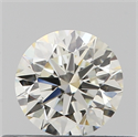 Natural Diamond 0.40 Carats, Round with Excellent Cut, I Color, IF Clarity and Certified by IGI