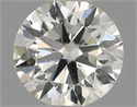 Natural Diamond 0.40 Carats, Round with Excellent Cut, G Color, SI1 Clarity and Certified by IGI