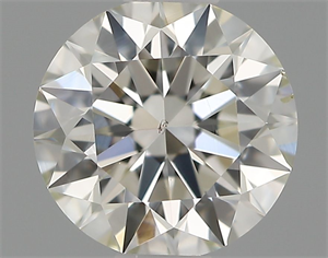 Picture of Natural Diamond 0.50 Carats, Round with Excellent Cut, H Color, SI1 Clarity and Certified by IGI