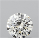 Natural Diamond 0.53 Carats, Round with Excellent Cut, K Color, SI2 Clarity and Certified by GIA