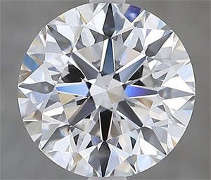 Picture of Natural Diamond 2.01 Carats, Round with Excellent Cut, E Color, VS1 Clarity and Certified by GIA