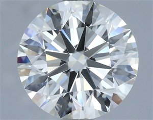 Picture of Natural Diamond 2.53 Carats, Round with Excellent Cut, I Color, VS1 Clarity and Certified by IGI