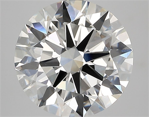 Picture of Natural Diamond 3.84 Carats, Round with Excellent Cut, F Color, VS2 Clarity and Certified by GIA