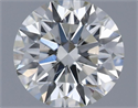 Natural Diamond 0.53 Carats, Round with Excellent Cut, G Color, SI1 Clarity and Certified by IGI