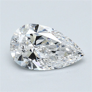 Picture of Natural Diamond 1.20 Carats, Pear with  Cut, D Color, VVS1 Clarity and Certified by GIA