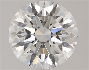 Picture of Natural Diamond 2.09 Carats, Round with Excellent Cut, F Color, FL Clarity and Certified by GIA