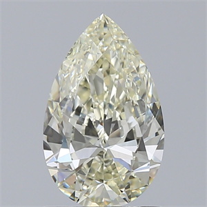 Picture of Natural Diamond 1.00 Carats, Pear with  Cut, K Color, VVS2 Clarity and Certified by IGI