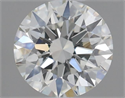 Natural Diamond 0.53 Carats, Round with Excellent Cut, H Color, VS1 Clarity and Certified by IGI