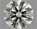 Natural Diamond 0.50 Carats, Round with Excellent Cut, H Color, VS2 Clarity and Certified by IGI