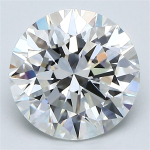 Picture of Natural Diamond 2.02 Carats, Round with Excellent Cut, F Color, VS2 Clarity and Certified by GIA