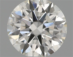 Picture of Natural Diamond 0.54 Carats, Round with Excellent Cut, G Color, SI2 Clarity and Certified by IGI