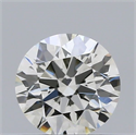 Natural Diamond 0.40 Carats, Round with Excellent Cut, J Color, VS2 Clarity and Certified by GIA