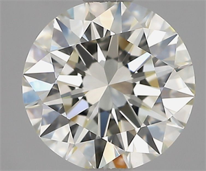 Picture of Natural Diamond 2.05 Carats, Round with Excellent Cut, K Color, IF Clarity and Certified by GIA