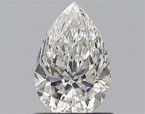 Picture of Natural Diamond 0.75 Carats, Pear with  Cut, H Color, IF Clarity and Certified by GIA