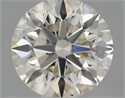 Natural Diamond 0.51 Carats, Round with Excellent Cut, J Color, VS2 Clarity and Certified by IGI