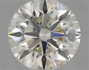 Picture of Natural Diamond 0.51 Carats, Round with Excellent Cut, J Color, VS2 Clarity and Certified by IGI