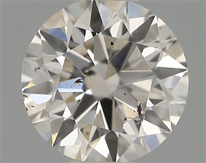 Picture of Natural Diamond 0.41 Carats, Round with Excellent Cut, I Color, SI1 Clarity and Certified by IGI