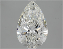 Natural Diamond 2.20 Carats, Pear with  Cut, H Color, VVS2 Clarity and Certified by GIA