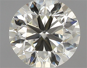 Picture of Natural Diamond 0.40 Carats, Round with Very Good Cut, J Color, VVS1 Clarity and Certified by IGI