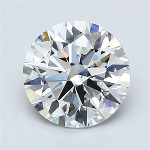 Picture of Natural Diamond 1.55 Carats, Round with Excellent Cut, E Color, SI1 Clarity and Certified by GIA