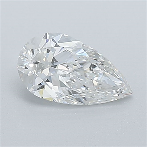 Picture of Natural Diamond 0.53 Carats, Pear with  Cut, G Color, VS2 Clarity and Certified by GIA