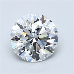 Picture of Natural Diamond 1.40 Carats, Round with Excellent Cut, D Color, VS1 Clarity and Certified by GIA