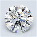 Natural Diamond 2.04 Carats, Round with Very Good Cut, E Color, SI1 Clarity and Certified by GIA