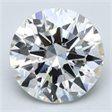 Natural Diamond 2.70 Carats, Round with Excellent Cut, I Color, VVS2 Clarity and Certified by GIA