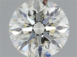 Picture of Natural Diamond 0.56 Carats, Round with Excellent Cut, K Color, VS1 Clarity and Certified by GIA