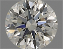 Natural Diamond 0.51 Carats, Round with Excellent Cut, J Color, VS2 Clarity and Certified by IGI