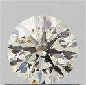 Natural Diamond 0.58 Carats, Round with Excellent Cut, J Color, VS1 Clarity and Certified by IGI