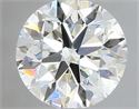 Natural Diamond 0.40 Carats, Round with Very Good Cut, J Color, VS1 Clarity and Certified by GIA