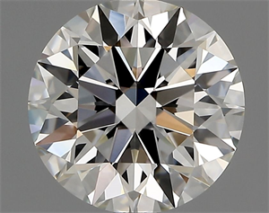 Picture of Natural Diamond 1.66 Carats, Round with Excellent Cut, G Color, IF Clarity and Certified by IGI