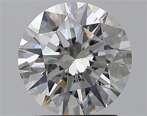 Picture of Natural Diamond 1.80 Carats, Round with Excellent Cut, F Color, SI2 Clarity and Certified by GIA